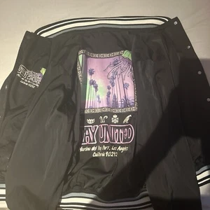 pull and bear bomber jacket stay united - Picture 1 of 5
