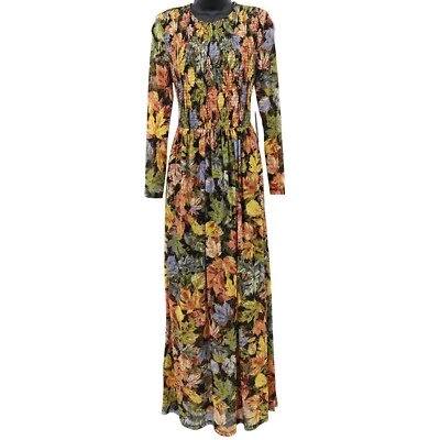 Modcloth Maxi Dress Womens S Multi Feminine Cottage Bloomcore Romantic Boho NWT - Image 1 of 4