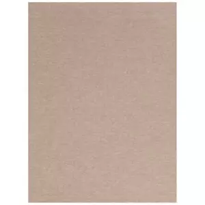 6 x 8 ft Area Rug Carpet Large Ribbed Indoor Outdoor Use Patio Deck Loomed Taupe - Picture 1 of 7