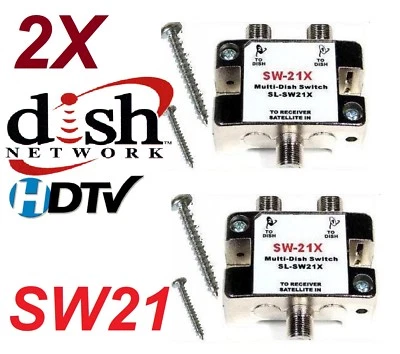 2 X SW-21 SWITCH - DISH NETWORK MULTI-SWITCH DISHNET SW21 LNB 119 110 129 BELL - Image 1 of 4