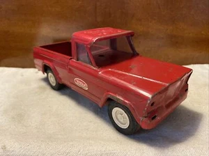 VINTAGE 9” TONKA PRESSED STEEL RED JEEP PICK UP TRUCK - Picture 1 of 9