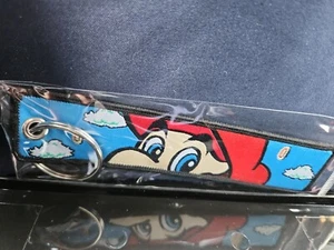 Mario Keychain Motorcycle Tag Style Embroidored Nintendo - Picture 1 of 2