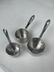 All-Clad Stainless Steel 3 piece Measuring Cup Set - Picture 1 of 2