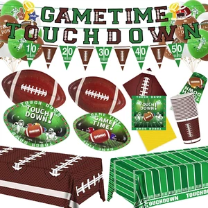 Ultimate Football Party Supplies Kit for 24 Guests - Plates, Napkins, Cups +More - Picture 1 of 7