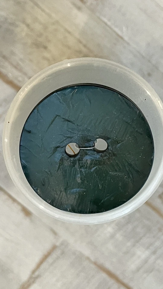 BUTTONS  FASHION--2 HOLE--40mm - DARK TEAL - 6 PIECES Sewing , Crafting - Image 1 of 1