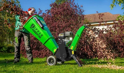 Zipper leistungsstarker Benzin Häcksler ZI-HAEK4100 großer Trichter ink Fahrwerk - Bild 1 von 4