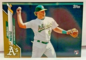 Sheldon Neuse 2020 Topps Serie 2 Übergröße 5x7 RC #699 Gold # D 4/10 Oakland A's - Bild 1 von 2