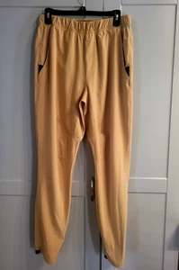 Men's Adidas Axis Elevated AEROREADY Golden Beige Jogger Pants - Sz Medium - Picture 1 of 6
