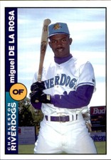 1996 Charleston Riverdogs Team Issue #9610 Miguel De La Rosa Dominican Republic 