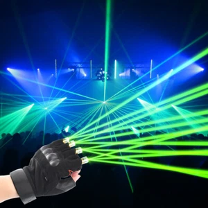 Guantes láser LED verde azul rojo iluminación para DJ bailarín bar KTV fiesta escenario espectáculo - Imagen 1 de 67