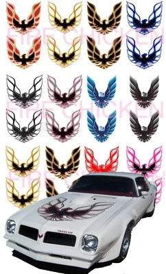 庞蒂亚克 Firebird 水滑贴花 1/24、1/32 或 1/43 Fire Chicken 轨道赛车 — 第 1/4 张图片