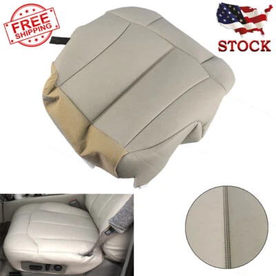 Fit Chevy Tahoe Suburban 1999 2000 2001 2002 Driver Bottom Seat Cover Tan 522 Foto 1 de 4