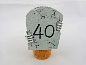 40 Tombstone Wine Bottle Cork Stopper Skeleton Arms 2" Gray Resin One Piece - Picture 1 of 4