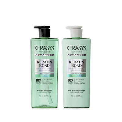 Kerasys Advanced Keratin Bond Purifying Shampoo & Conditioner 750ml For Scalp - Image 1 of 2