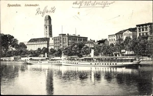 Ak Berlin Spandau, Lindenufer, Rathaus, Dampfschiff Leopold Banke - 4093623 - Bild 1 von 2
