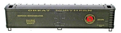 GREAT NORTHERN EXPRESS REFRIGERATOR CAR KIT-REA.HO=1/87-LAYOUT-DISPLAY-RAILWAY - Image 1 of 4