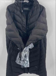 Kenneth Cole Reaction Womens Black Long Sleeve Full-Zip Puffer Coat Size Large - Picture 1 of 7