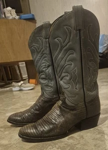Botas de Vaquero Tony Lama Lagarto De Colección Para Hombre 10.5D Hechas en EE. UU. Exóticas Occidentales - Imagen 1 de 9
