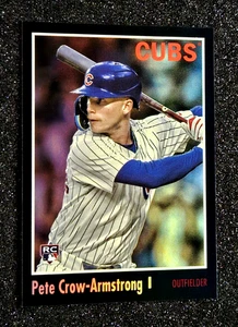 2024 Topps Archives #146 Pete Crow-Armstrong Black Foil Parallel RC Rookie #146 - Foto 1 di 12