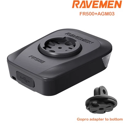 RAVEMEN FR500 Für Garmin Wahoo GPS Licht mit AGM03 Gopro Adapter Für Fahrrad Neu