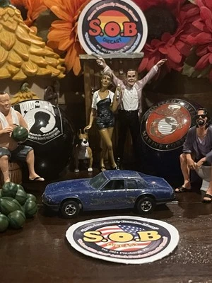 Jaguar XJS 1977 Hot Wheels Blackwalls 1:64 azul fundido a presión usado en muy buen estado Foto 1 de 4