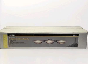 Hampton Bay 3-Light Scroll Iron Bath Bar Copper Patina Vanity Wall Fixture. New! - Picture 1 of 6
