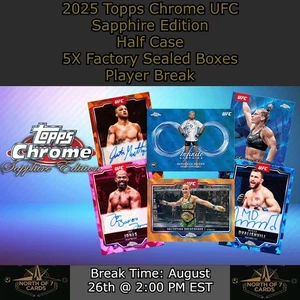 Anderson Silva - 2025 Topps Chrome UFC Sapphire - 5X Box Player BREAK #10 - Picture 1 of 3