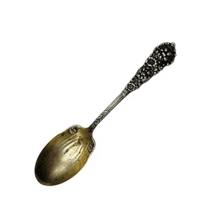 Reed & Barton Sterling Silver TRAJAN SUGAR SHELL SPOON 5 3/4” Monogram S - Picture 1 of 8