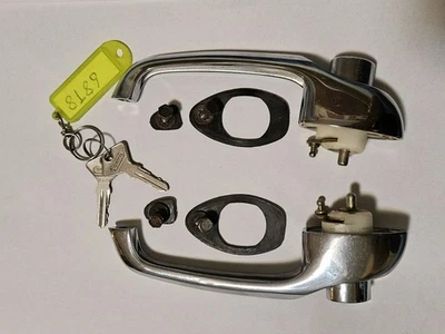 FIAT 500 F-L-R MANIGLIE  PORTIERA " FIAT/CROMODORA" ORIGINALI - Immagine 1 di 4