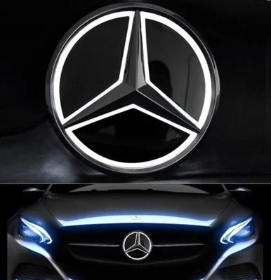 For 2016-19 Mercedes-Benz W213 E Class Car Front Grille LED Emblem Logo Light Foto 1 de 4