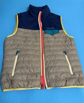Tommy Hifilger Chaleco Puffer Hombre Talla M Beige - Azul Marino y Naranja Foto 1 de 4