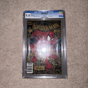 Spider-Man #1 (1990) UPC Gold Edition Newsstand Walmart CGC 9.4 Todd McFarlane - Picture 1 of 4