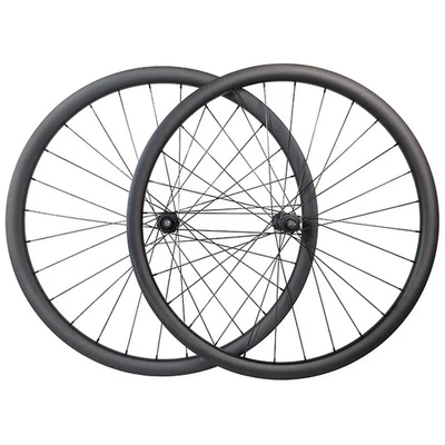  29er MTB XC 山地自行车 34*30 毫米 Clincher 无内胎 BOOST 碳纤维车轮 UD 3K — 第 1/4 张图片