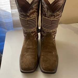 Ariat Sport Patriot Western Boot Hombre EN GAMUZA MOCA ANTIGUA TALLA 10.5 D - Imagen 1 de 16