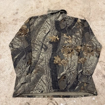 Camisa masculina vintage vermelha cabeça caça gola alta 2XL EUA ao ar livre - Imagem 1 de 4