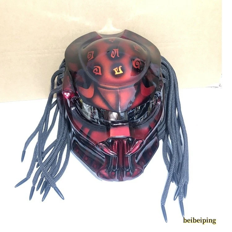 Alien Predator Fangs Wasp Motorcycle Full Face Cosplay Cool Helmet Mask Props - Image 1 of 4