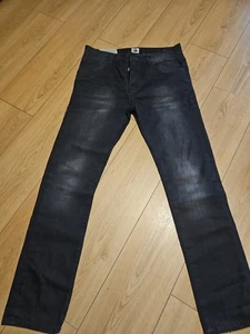 Levi's Made Crafted Tack Slim Jeans 34x32 Grey Denim with Black Tab, Made In USA - Picture 1 of 11
