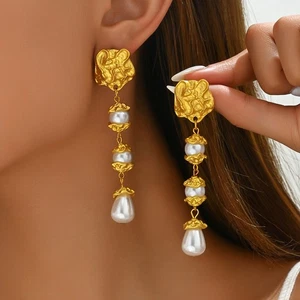 Moda Mujer Imitación Perla Colgante Pendientes Elegante Joyería Regalo - Imagen 1 de 5