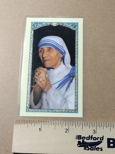 Vint. Blessed Mother Teresa Of Calcutta Catholic Prayer Art Card Made In Italy  - Picture 1 of 3