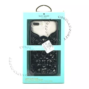 Kate Spade iPhone 7 Plus iPhone 8 Plus Shell Snap Lace Cage Case - Black / Clear - Picture 1 of 7