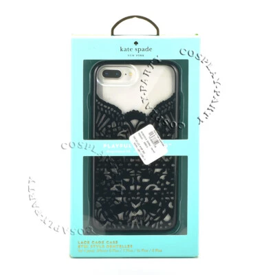 Kate Spade iPhone 7 Plus iPhone 8 Plus Shell Snap Lace Cage Case - Black / Clear - Image 1 of 4