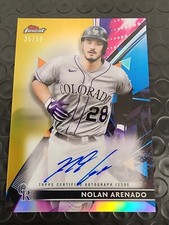 2021 NOLAN ARENADO Topps Finest GOLD AUTO REFRACTOR #/50 Autograph