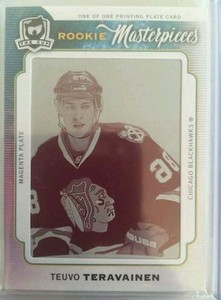 2014-15 The Cup Teuvo Teravainen 1/1 Rookie Upper Deck Printing Plate UD RC SP !