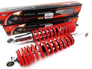 HONDA XL350K 365mm JBS RED/CHROME SHOCK ABSORBERS EYE TO EYE - Picture 1 of 4