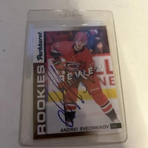 Andrei Svechnikov Signed Parkhurst Rookie Card. Autographed 2018-19 Card. NHL - Picture 1 of 2