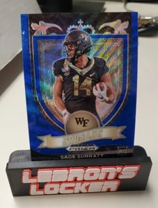 2021 Panini Prizm Draft Picks - Crusade Blue Wave #177 Sage Surratt /249 - Picture 1 of 2