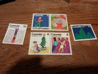 Canada 1975  SC 674-79  Christmas Stamps. Used Set  Of 6 - Image 1 of 3
