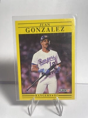 1991 Fleer - #286 Juan González - Image 1 of 2