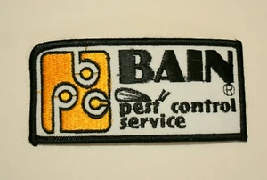 De colección. Parche de tela Bain Pest Control Local New England Lowell Mass Co. Nuevo de Lote Antiguo Años 80 - Imagen 1 de 3