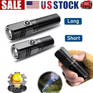 Mini LED Taschenlampe USB Aufladen Superhell Taschenlampe Camping Arbeitslampen - Bild 1 von 16